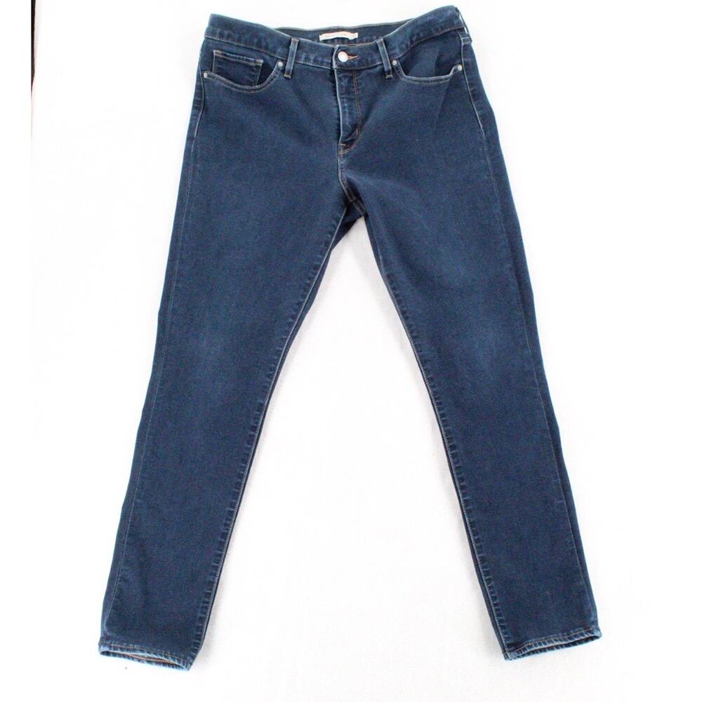 Levi's 311 Shaping Skinny Capri Women's Jeans Size 32 Blue Denim Stretch #2
